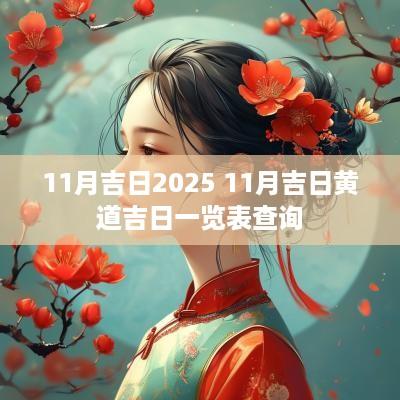 11月吉日2025 11月吉日黄道吉日一览表查询