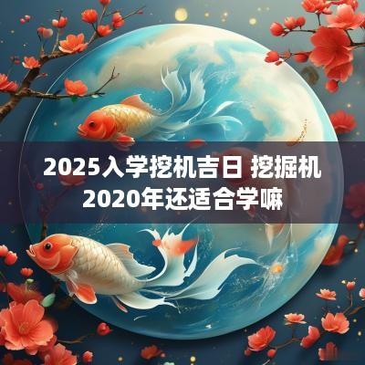 2025入学挖机吉日 挖掘机2025年还适合学嘛