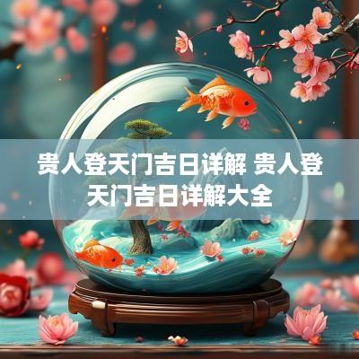 贵人登天门吉日详解 贵人登天门吉日详解大全