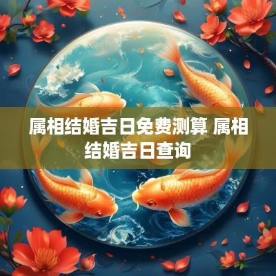 属相结婚吉日免费测算 属相结婚吉日查询