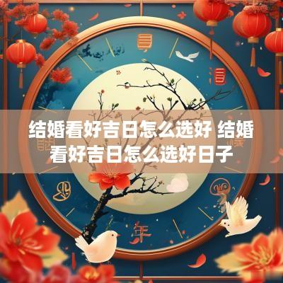 结婚看好吉日怎么选好 结婚看好吉日怎么选好日子