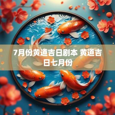 7月份黄道吉日剧本 黄道吉日七月份