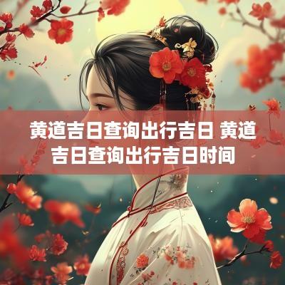 黄道吉日查询出行吉日 黄道吉日查询出行吉日时间