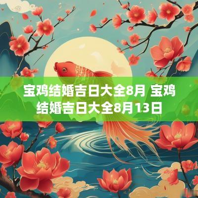 宝鸡结婚吉日大全8月 宝鸡结婚吉日大全8月13日