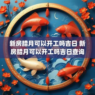 新房腊月可以开工吗吉日 新房腊月可以开工吗吉日查询