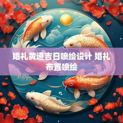 婚礼黄道吉日喷绘设计 婚礼布置喷绘
