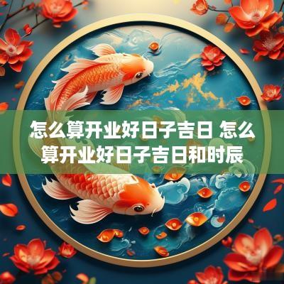 怎么算开业好日子吉日 怎么算开业好日子吉日和时辰