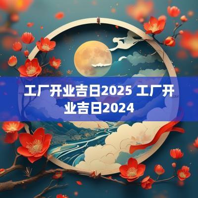 工厂开业吉日2025 工厂开业吉日2025