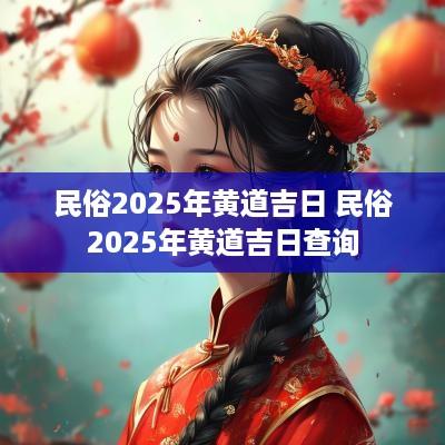 民俗2025年黄道吉日 民俗2025年黄道吉日查询