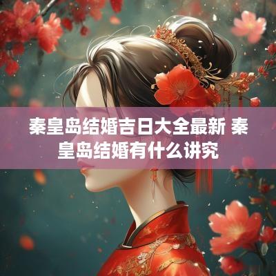 秦皇岛结婚吉日大全最新 秦皇岛结婚有什么讲究