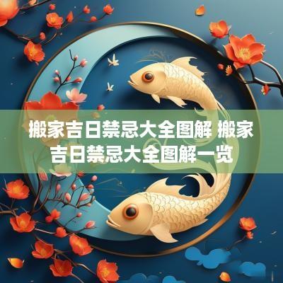 搬家吉日禁忌大全图解 搬家吉日禁忌大全图解一览