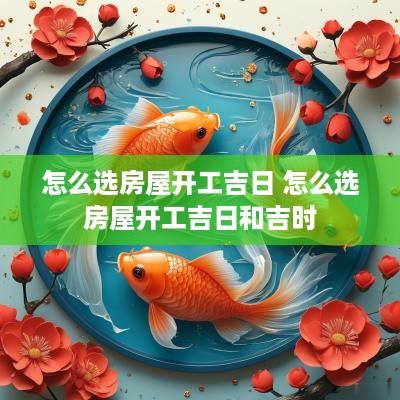 怎么选房屋开工吉日 怎么选房屋开工吉日和吉时