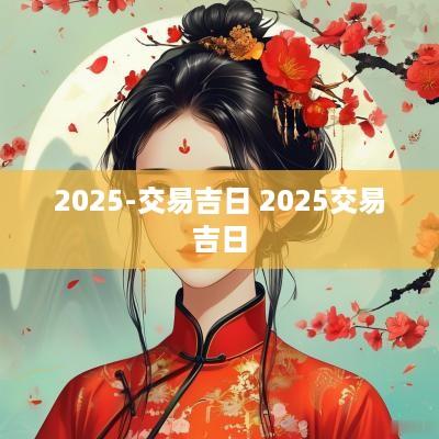 2025-交易吉日 2025交易吉日