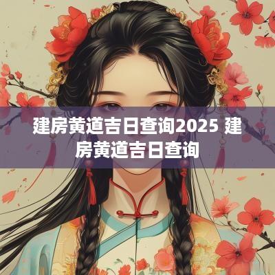 建房黄道吉日查询2025 建房黄道吉日查询
