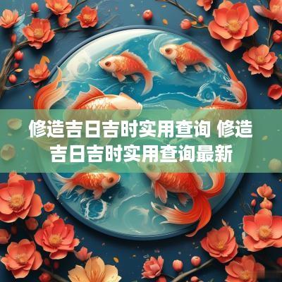 修造吉日吉时实用查询 修造吉日吉时实用查询最新