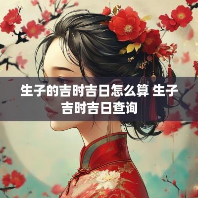 生子的吉时吉日怎么算 生子吉时吉日查询
