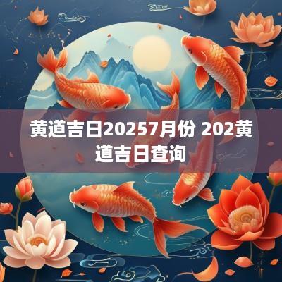 黄道吉日20257月份 202黄道吉日查询