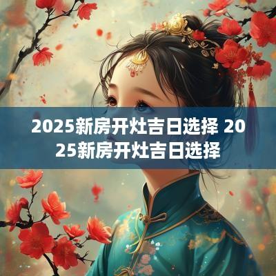 2025新房开灶吉日选择 2025新房开灶吉日选择