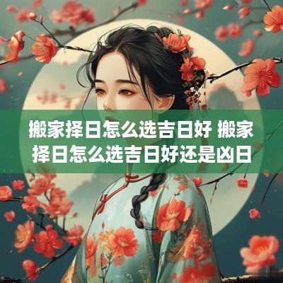 搬家择日怎么选吉日好 搬家择日怎么选吉日好还是凶日