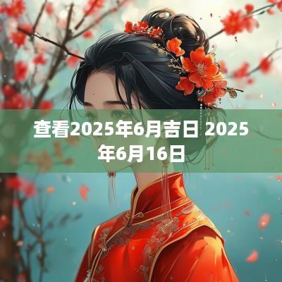 查看2025年6月吉日 2025年6月16日