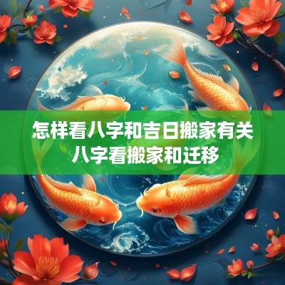 怎样看八字和吉日搬家有关 八字看搬家和迁移