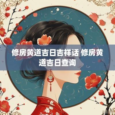 修房黄道吉日吉祥话 修房黄道吉日查询