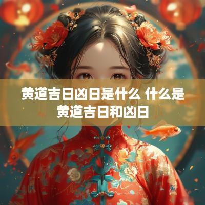 黄道吉日凶日是什么 什么是黄道吉日和凶日