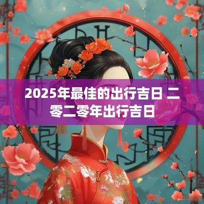 2025年最佳的出行吉日 二零二零年出行吉日