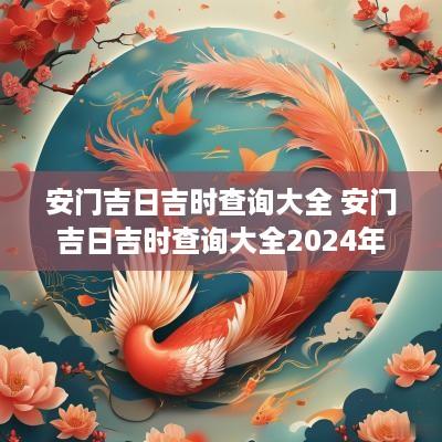 安门吉日吉时查询大全 安门吉日吉时查询大全2025年