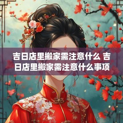 吉日店里搬家需注意什么 吉日店里搬家需注意什么事项