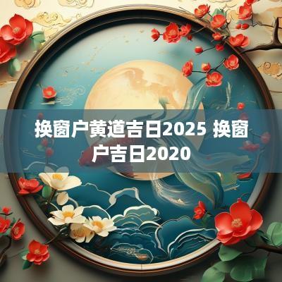 换窗户黄道吉日2025 换窗户吉日2025