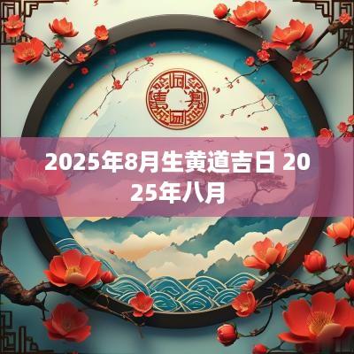 2025年8月生黄道吉日 2025年八月