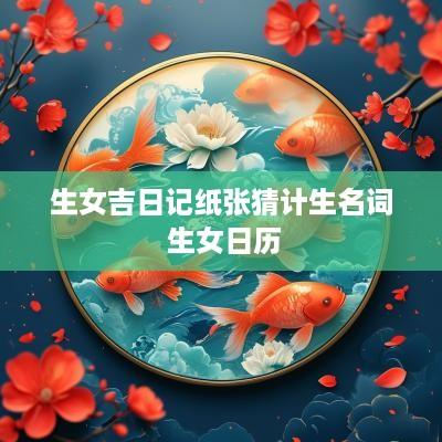 生女吉日记纸张猜计生名词 生女日历