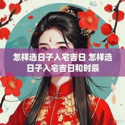 怎样选日子入宅吉日 怎样选日子入宅吉日和时辰