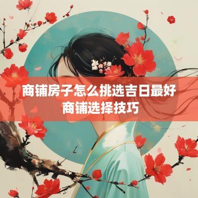商铺房子怎么挑选吉日最好 商铺选择技巧