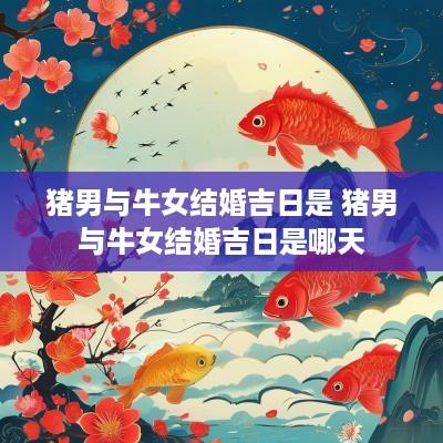 猪男与牛女结婚吉日是 猪男与牛女结婚吉日是哪天
