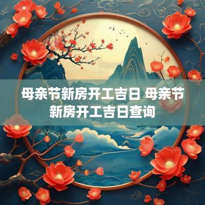 母亲节新房开工吉日 母亲节新房开工吉日查询