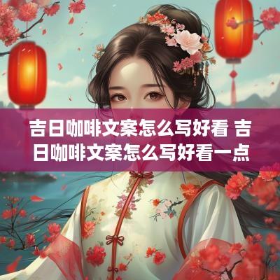 吉日咖啡文案怎么写好看 吉日咖啡文案怎么写好看一点