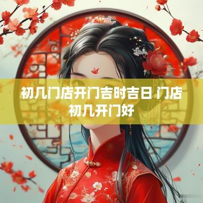 初几门店开门吉时吉日 门店初几开门好