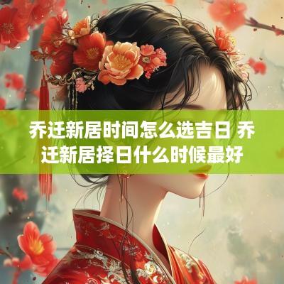 乔迁新居时间怎么选吉日 乔迁新居择日什么时候最好