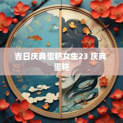 吉日庆典蛋糕女生23 庆典 蛋糕