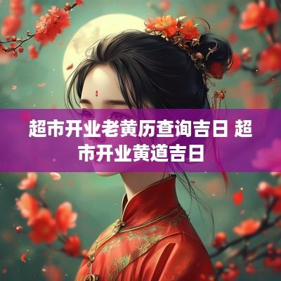 超市开业老黄历查询吉日 超市开业黄道吉日
