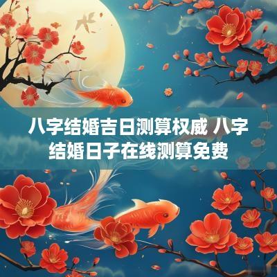 八字结婚吉日测算权威 八字结婚日子在线测算免费