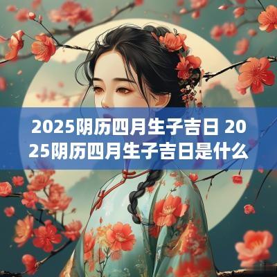 2025阴历四月生子吉日 2025阴历四月生子吉日是什么