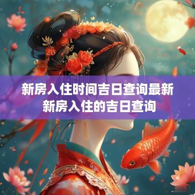 新房入住时间吉日查询最新 新房入住的吉日查询