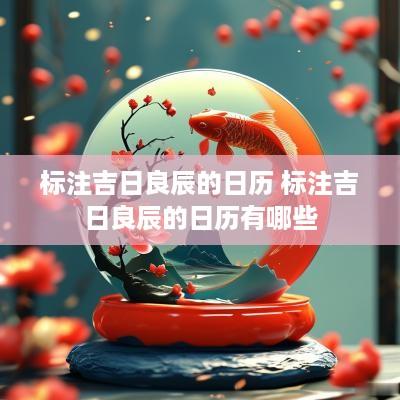 标注吉日良辰的日历 标注吉日良辰的日历有哪些