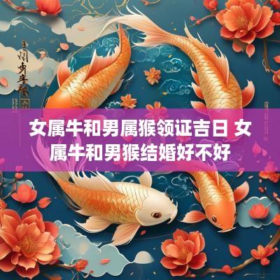 女属牛和男属猴领证吉日 女属牛和男猴结婚好不好