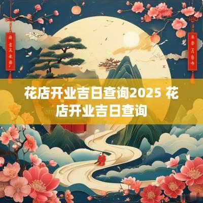 花店开业吉日查询2025 花店开业吉日查询