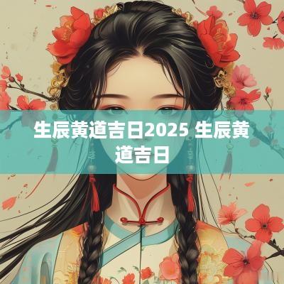 生辰黄道吉日2025 生辰黄道吉日