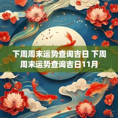 下周周末运势查询吉日 下周周末运势查询吉日11月
